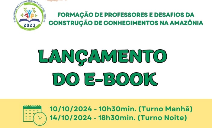 E-book do III Seminário de Ensino, Pesquisa e Extensão do ICED